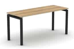 Soho2 Desks And Workstations freestanding return desk with integral sliding top and black, silver or white frame