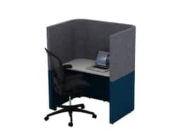 Solo Corral Study Booths curved single user booth CU1