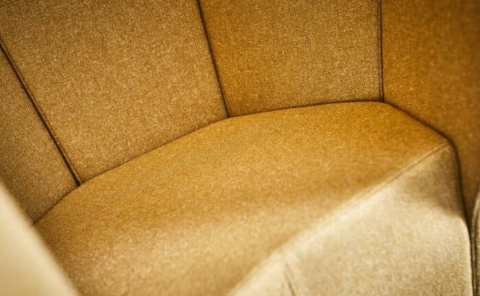 Sound Station Chair showing close-up of upholstery detail