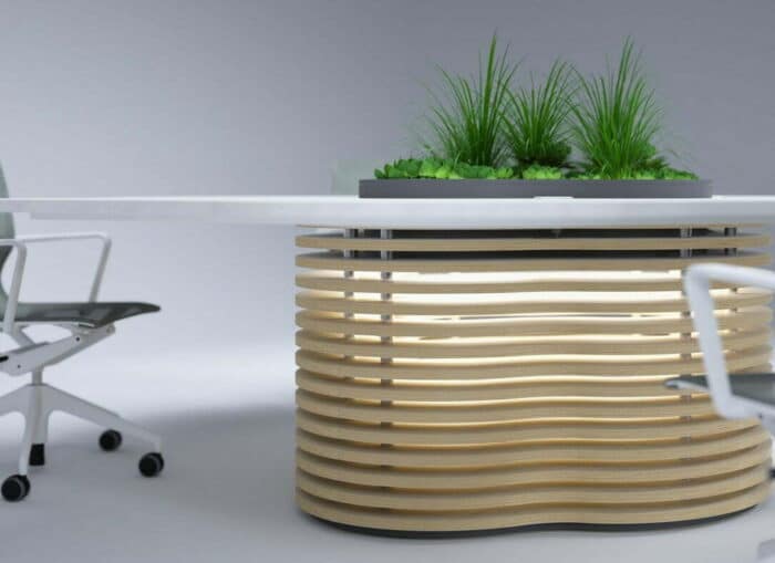 Space 2 Create Table - Slats And Integral Lighting