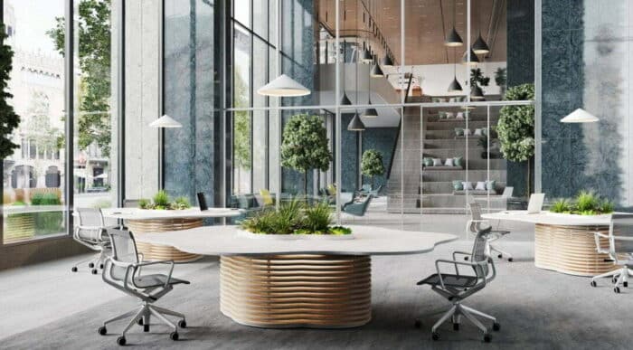 Space 2 Create Table With Central Planter