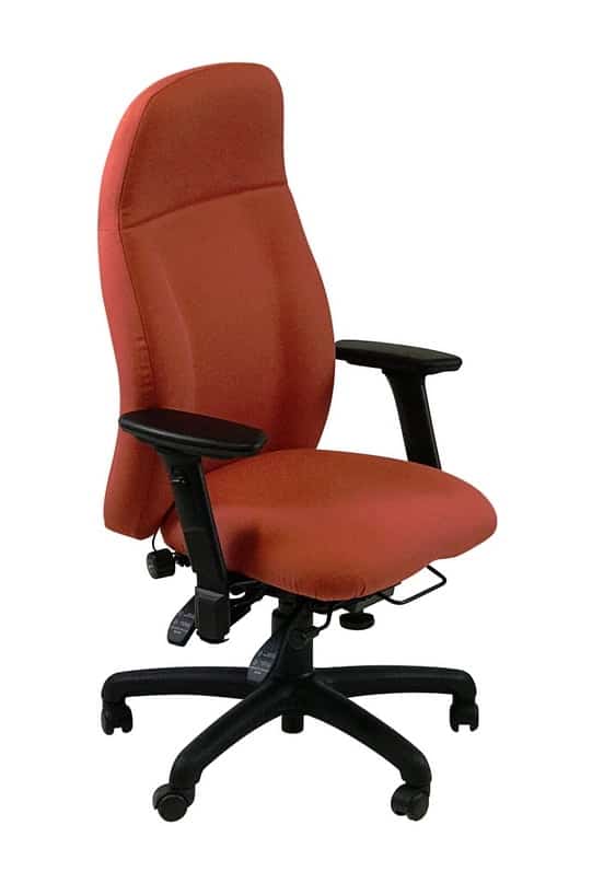 Spynamics SD11 Chair with FA6 adjustable arms and black 5 sar base on castors
