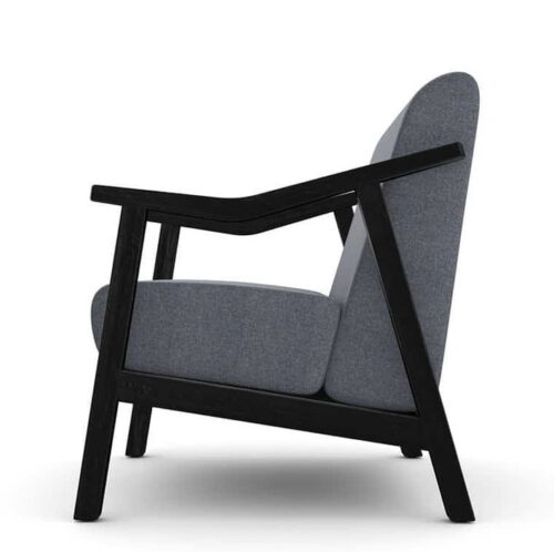 Strut Soft Seating armchair with black frame VST1B