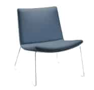 Swoosh Breakout Seating lounge chair with metal 4 leg base SSW1A