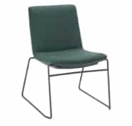 Swoosh Breakout Seating meeting chair with metal wire skid base MSS1A