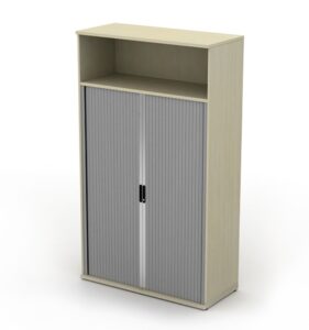 Tambour Cupboards 1200mm wide 2062mm high open top side opening tambour unit STO2012