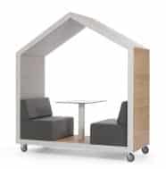 Treehouse Dual Booth open booth with wood exterior THW 2