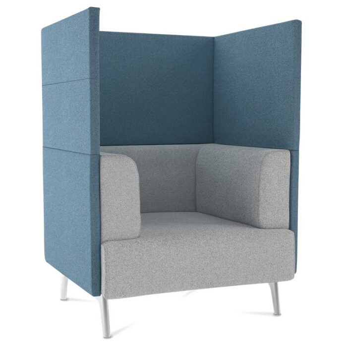 Tryst Soft Seating hihg back armchair with 4 leg frame STK2