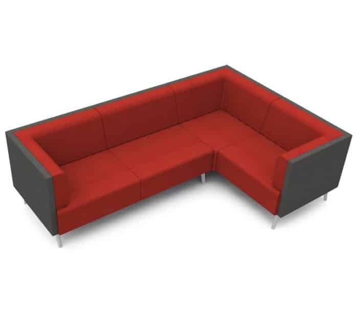 Tryst Soft Seating low back asymmetrical L shape sofa STK32-33