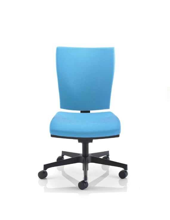 Twist Task Chair high back, no arms and black base on castors TW(1R)