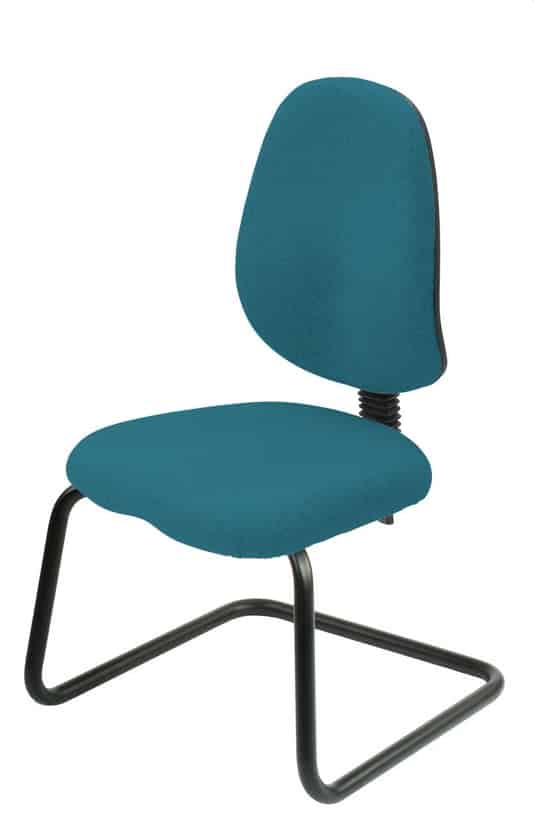 Uni27 Task Chair with no arms and a black cantilever base