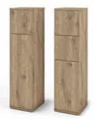 Universal Lockers single tier mixed door height units - supplied with 1 adjustable shelf per compartment PLS2 and PLS3