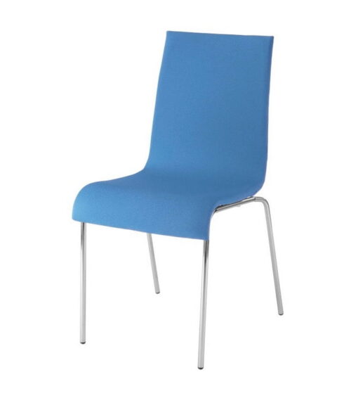 Vibe Breakout Chair 4 leg chair with blue upholstery