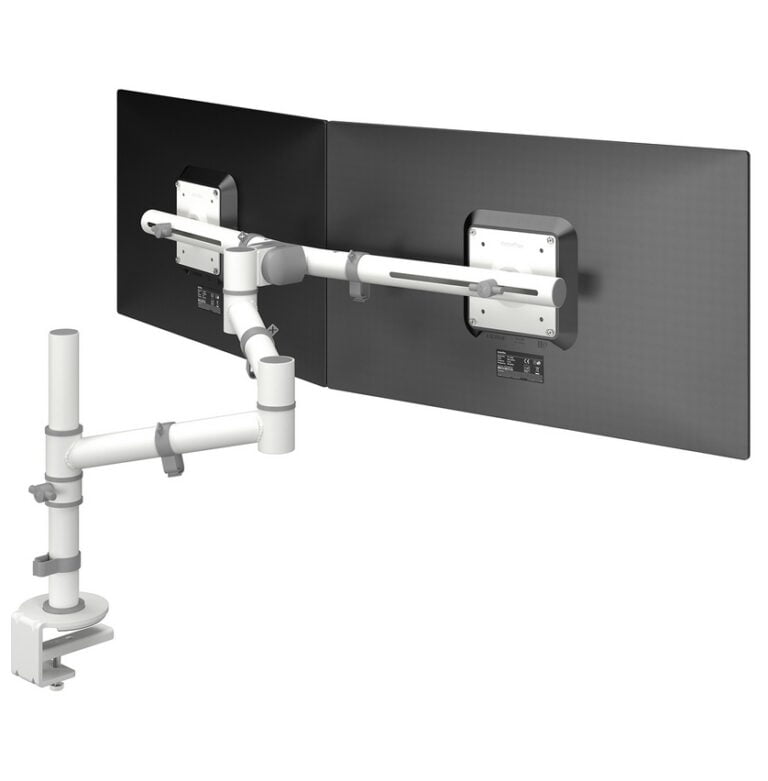 Viewgo Dual Monitor Arm Is A Space Saving Ergonomic Dual Arm