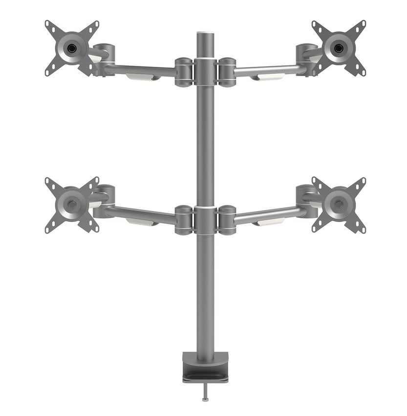 Viewmate Quad Monitor Arm in silver finish 52.622