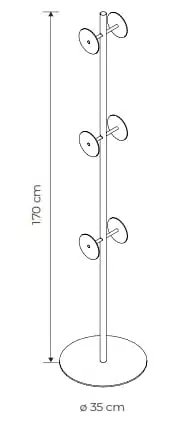 Volo Acoustic Panels totem frame in white or black-chrome plated 7FT3006