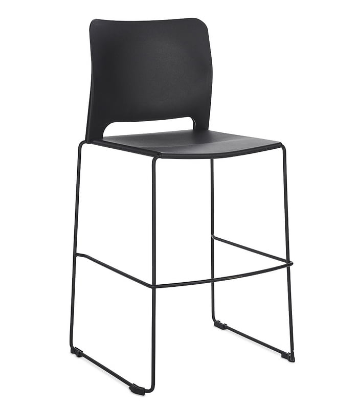 Xpresso High Chair curve model with black seat and frame