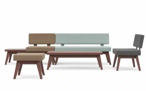 Xross Soft Seating assortment of seating units and tables