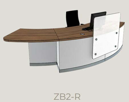 Zed Reception Desk - ZB2-R