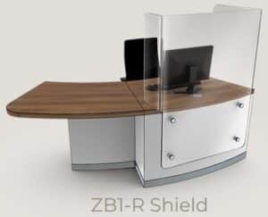 Zed Shield Reception Desk - ZB1-R Shield