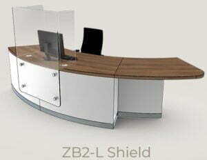 Zed Shield Reception Desk - ZB2-L Shield