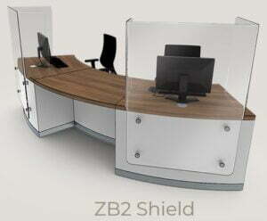 Zed Shield Reception Desk - ZB2 Shield