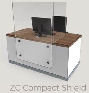Zed Shield Reception Desk - ZC Compact Shield