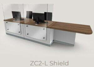 Zed Shield Reception Desk - ZC2-L Shield