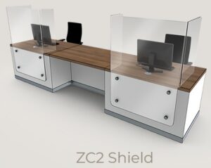 Zed Shield Reception Desk - ZC2 Shield