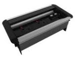 Zee Bench Desk Accessories - FPM flip power module with 2 x UK power sockets