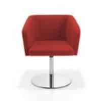 Zest Breakout Seating armchair with disc base ZDS ONE