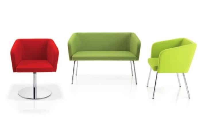 Zest Breakout Seating two single chairs and a two seater sofa