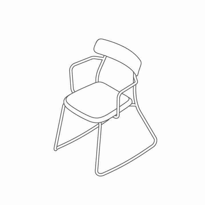 ACORN-RAU - Rocking Upholstered Armchair