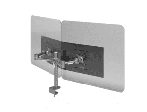 Addit Dual Monitor Hygiene Screen 3mm thick acrylic 44.320