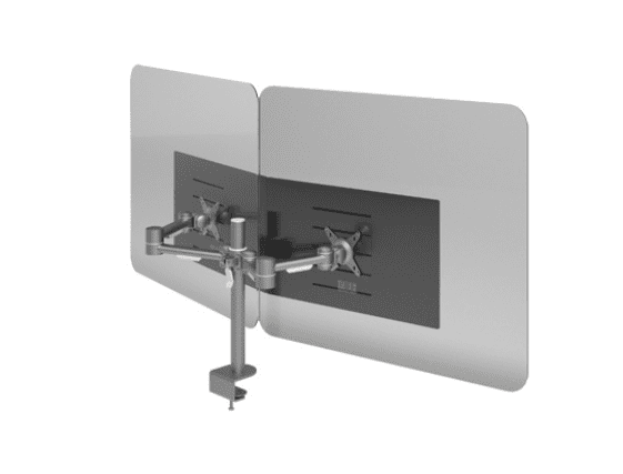 Addit Dual Monitor Hygiene Screen 3mm thick acrylic 44.320