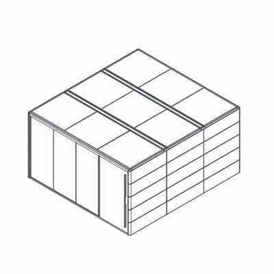 AIR-28 - 3 x 3 large square fixed roof