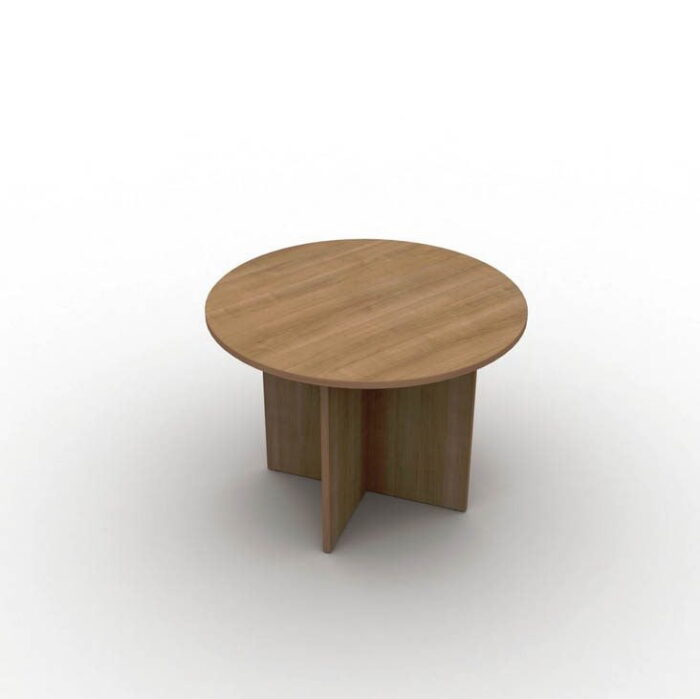 Arrow Meeting Table With Round Top In Cherry