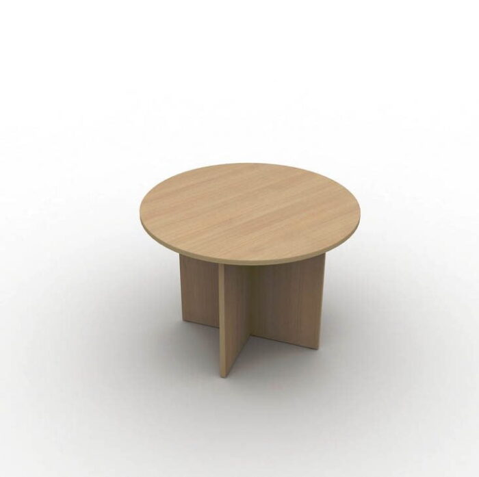 Arrow Meeting Table With Round Top In Beech