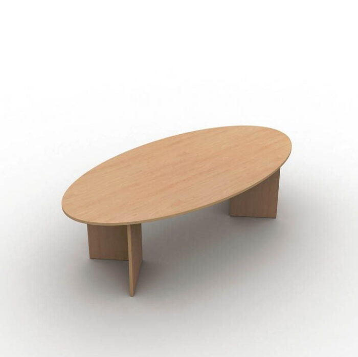 Arrow Meeting Table With Oval Top In Beech