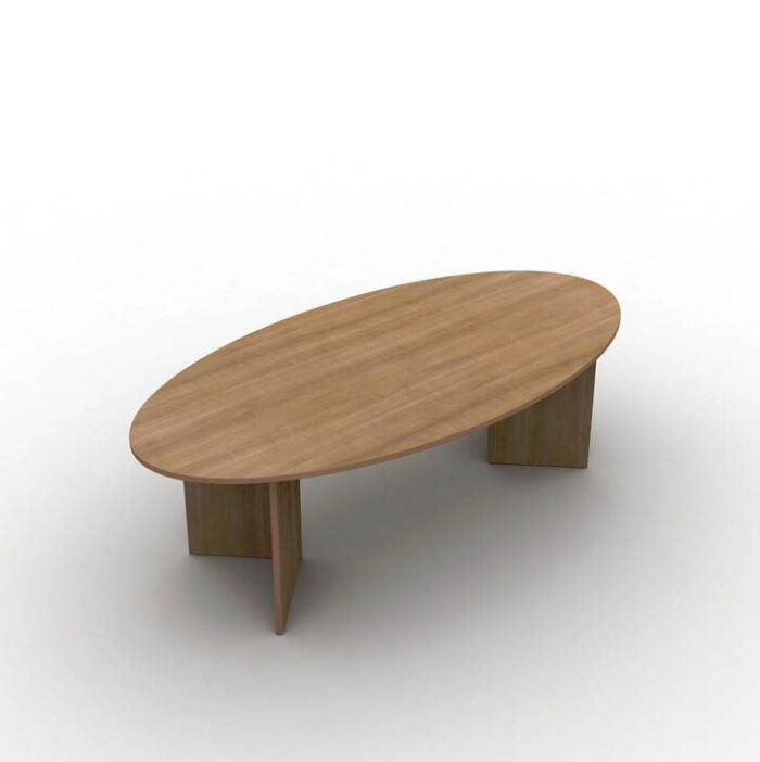 Arrow Meeting Table With Oval Top In Cherry