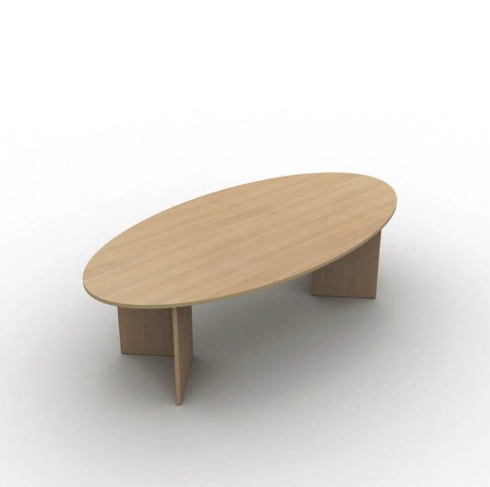 Arrow Meeting Table With Oval Top In Beach