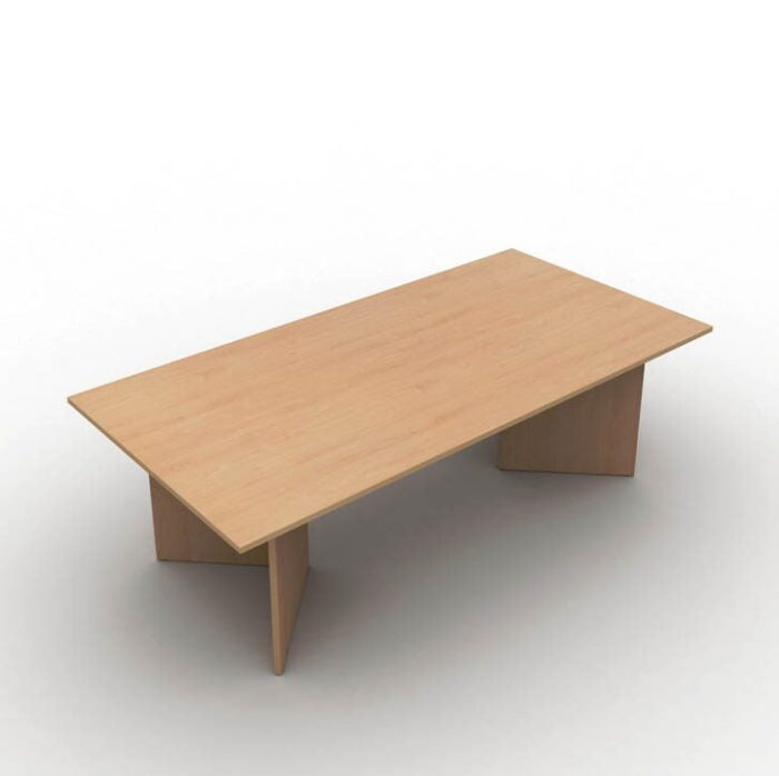 Arrow Meeting Table With Rectangular Top In Beech