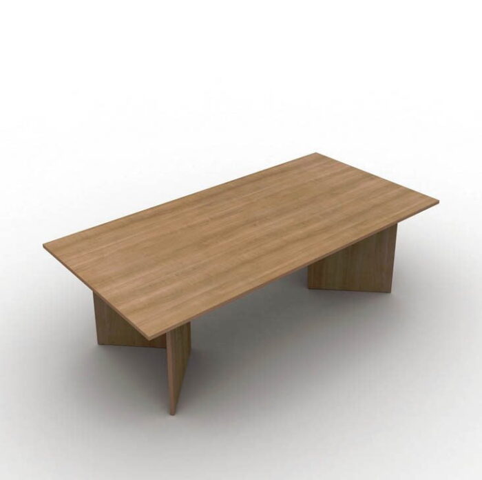 Arrow Meeting Table With Rectangular Top In Cherry
