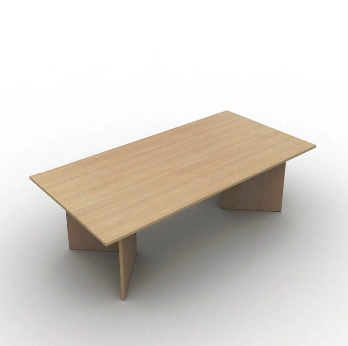 Arrow Meeting Table With Rectangular Top In Oak