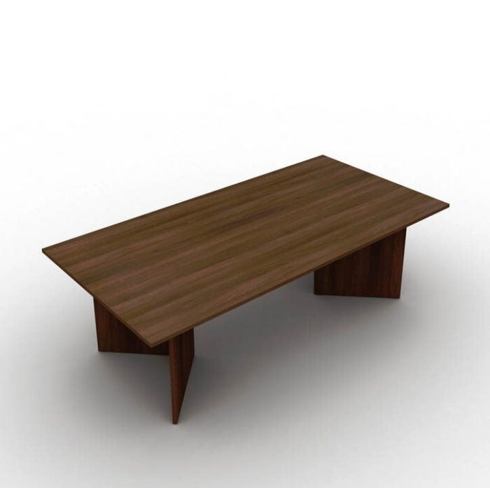 Arrow Meeting Table With Rectangular Top In Walnut