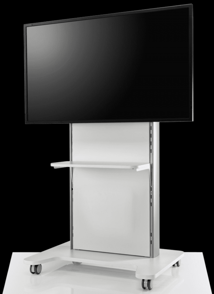 AV/VC One Stand single screen front view in white