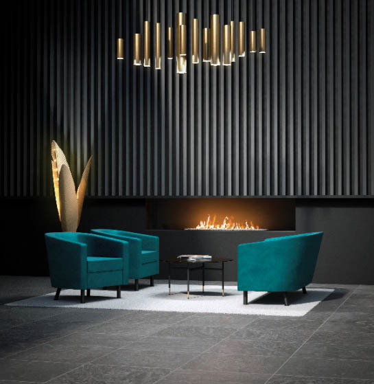 Bing Tub Chairs shown in a lounge area