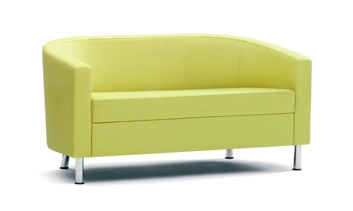 Bing Tub Sofa in yellow fabric
