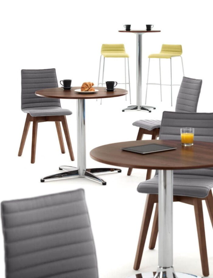 Bjorn Breakout Chairs Shown With Meeting Tables