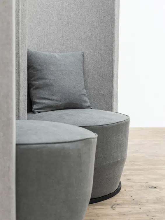 Cocoon Soft Seating - Two High Back Units Side View